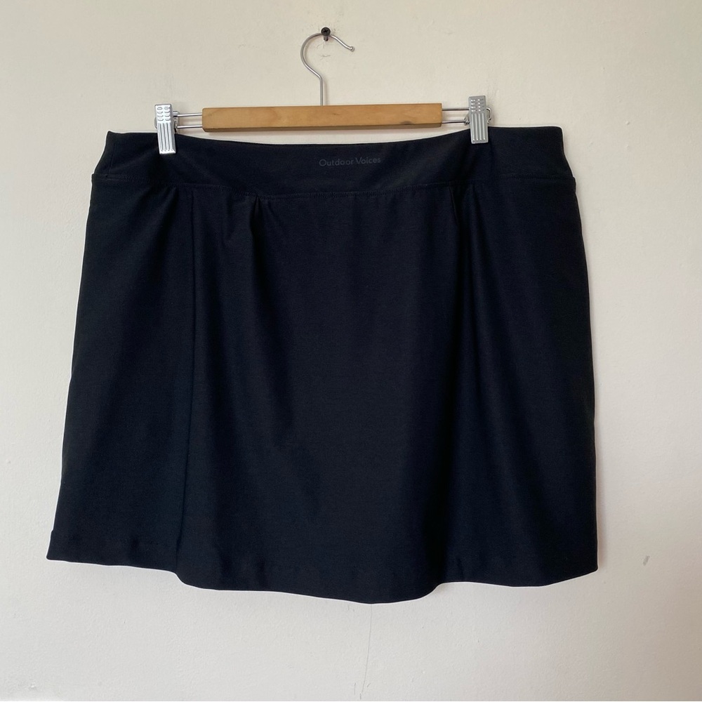Outdoor Voices Court Active Tennis Skort Side Slit 4.5” Inseam Black Sz XXXL - Picture 10 of 11